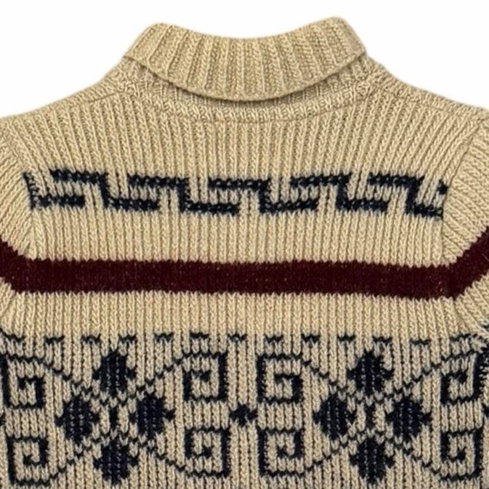 VTG Women's Pendleton High Grade Western Wear full-zip chunky knit Sweater - Picture 4 of 8